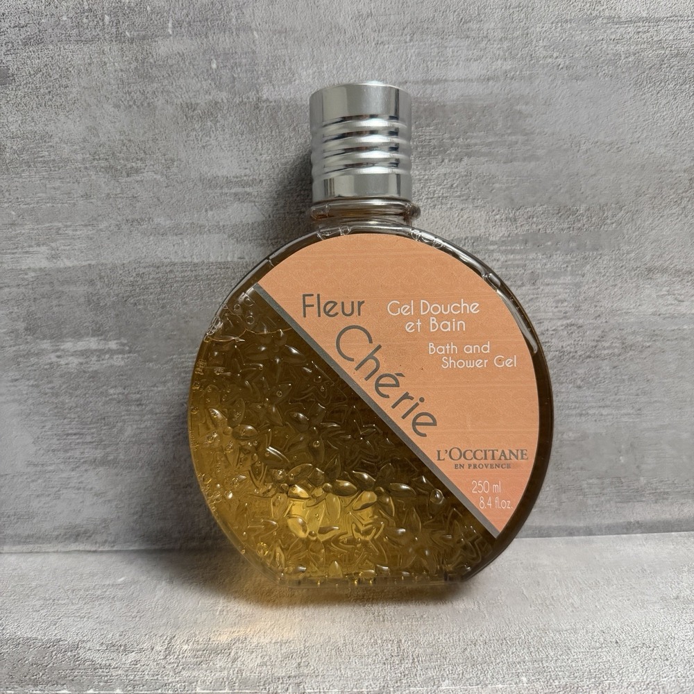 New L'Occitane Fleur Cherie Bath & Shower Gel Wash 250mL‎ 8.4oz Orange Blossom